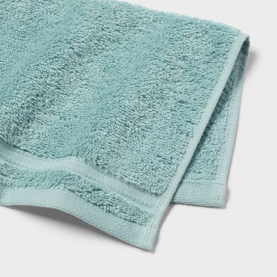 4pk Total Fresh Antimicrobial Washcloth Set Aqua - Threshold