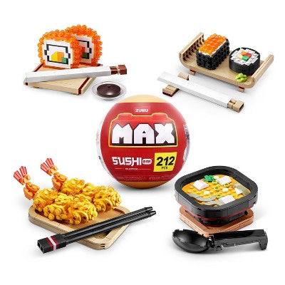 LOT OF 2!!! ZURU Max Build Sushi Bar Blocks (SYLES MAY VARY) RANDOM PAIR