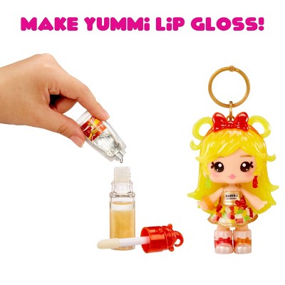 Yummiland x Licensed Sweets Lip Gloss Doll: Haribo Goldbears Includes DIY Lip Gloss + Removable Keychain