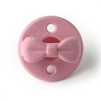 Itzy Ritzy Sweetie Silicone - Soother Pacifier - Pink Bows - 2pk