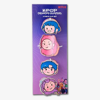 Girls' 4pk Mini Clip Set - KPop Demon Hunters