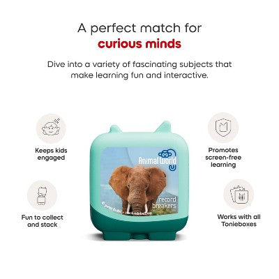tonies Animal World: Elephant and Frog Pocket Tonies - 2pk Set *ADD 3 TO YOUR CART & 1 IS FREE!*