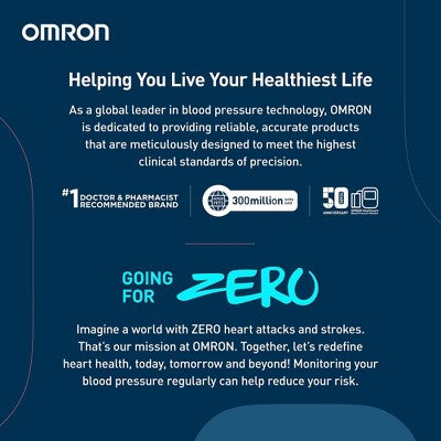 Omron Series 7 Upper Arm Blood Pressure Monitor: Pulse Rate, Mercury-Free, Electric Power Source