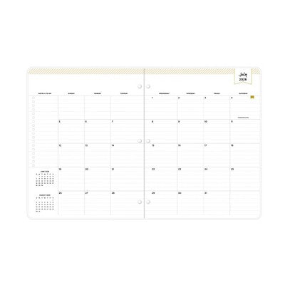 Day Designer 8.5"x11" 2026-2027 Planner Capri Clear Monthly Stapled