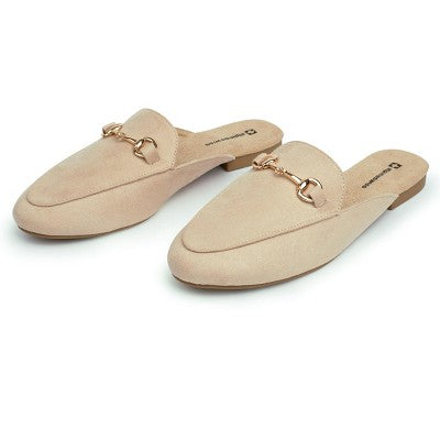 Alpine Swiss Erin Women's Flat Mules Loafers Shoes Black 9 M US