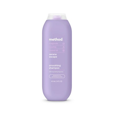 Method Serene Escape Smoothing Shampoo Sulfate & Silicone Free - 14 fl oz: Moisturizing, For Dry Hair, Liquid