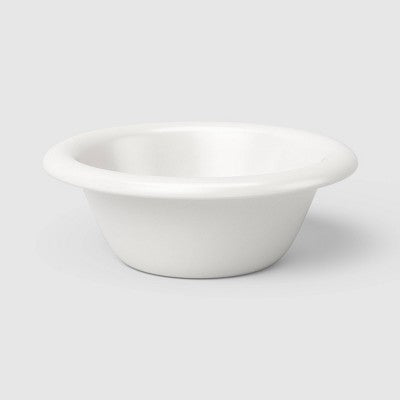 535ml Stoneware Rounded Rim Cereal Bowl Cream - Room Essentials
