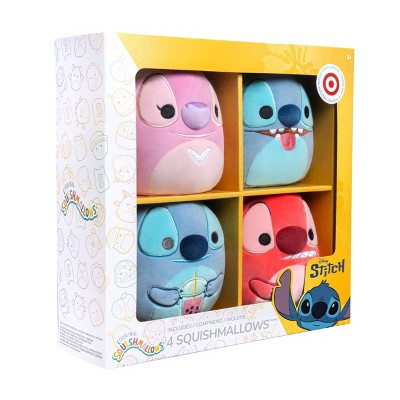 Squishmallows 5" Box Set Stitch Boba Stitch Tongue Out Leroy Angel Little Plush