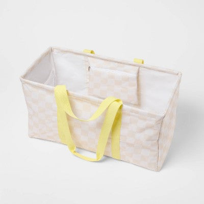 Multipurpose Tote Tan Checker - Sun Squad