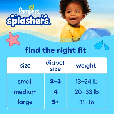 Pampers Splashers Disposable Swim Diapers Convenience Pack - Size 4 - 11ct