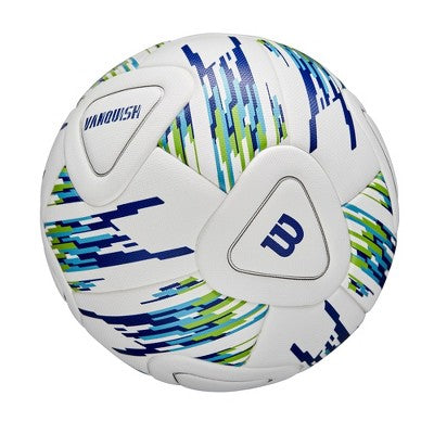 Wilson NCAA Size 5 Vanquish Soccer Ball - White/Blue/Green