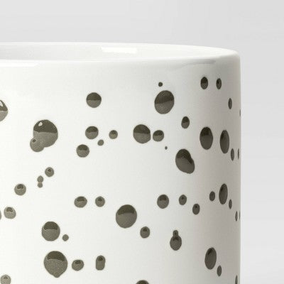Splatter Stoneware Indoor Outdoor Planter Pot Moss Green 6"x6" - Threshold