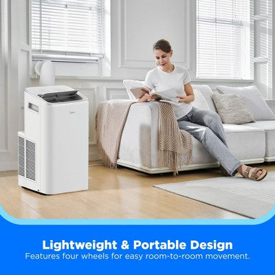 Midea 10,000 BTU DOE Smart Inverter Portable Air Conditioner, for spaces up to 450 sq. ft., White (LOCAL PICKUP ONLY)