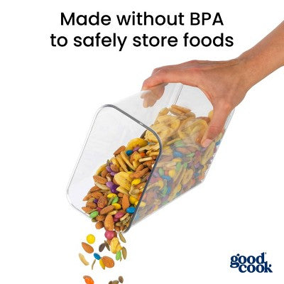 GoodCook 2.8qt 2pc Tall Rectangle + Lid Food Storage Containers Gray