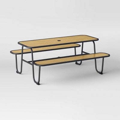 Picnic Rectangle Table Black - Room Essentials (LOCAL PICKUP ONLY)