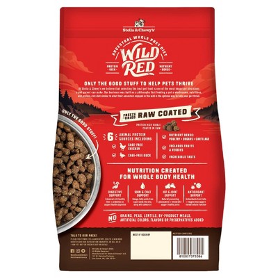 Stella & Chewy's Chicken and Turkey Flavor Wild Red Raw Coated Grain and Legume Free Dry Dog Food - 3.5lbs