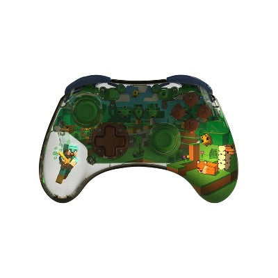 PDP REALMz Wireless Nintendo Switch Controller Forest Biome: USB-C Connection, Clear Design