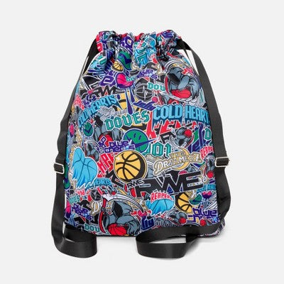 Overtime Elite Cinch Sports Drawstring Bag with Shoe Compartment - Team Mash Up