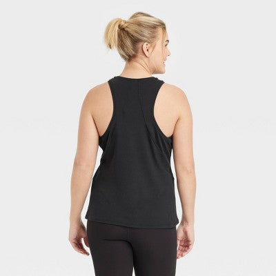 Women's Essential Racerback Tank Top - All In Motion Black XS