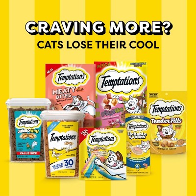 Temptations Blissful Catnip Flavor Crunchy Cat Treats - 16oz