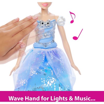 Disney Princess Enchanted Ballgown Cinderella Fashion Doll with Lights & Sounds, Inspired by Movie