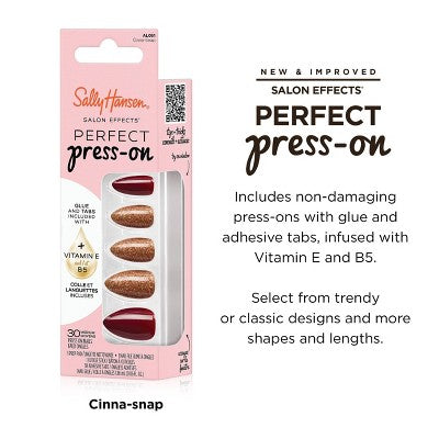 Sally Hansen Salon Effects Perfect Press-On Nails Kit - Cinna Snap - 24ct