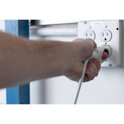 GE 50' 3-Outlet EZGrip Grounded Indoor-Outdoor Extension Cord White