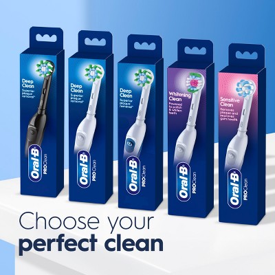 Oral-B ProClean Battery Electric Toothbrush - Deep Clean Black
