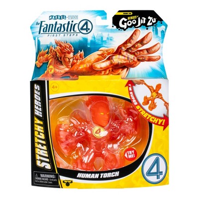 Fantastic 4 Heroes of Goo Jit Zu Human Torch Stretchy Figure