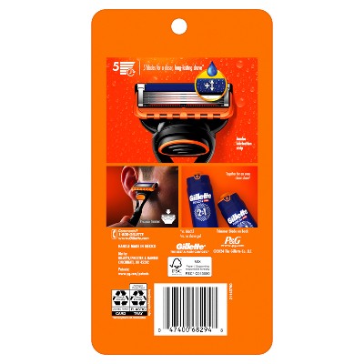Gillette Fusion5 Value Pack Razor - Handle + 5 Blade Refills