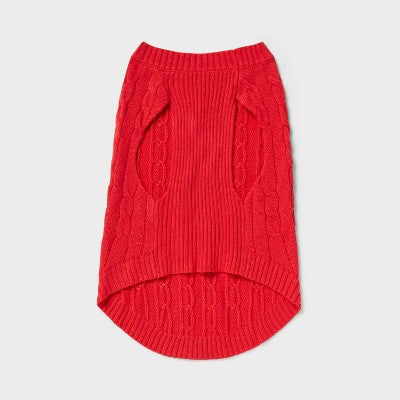Dog Sweater Knit - Wondershop Red L