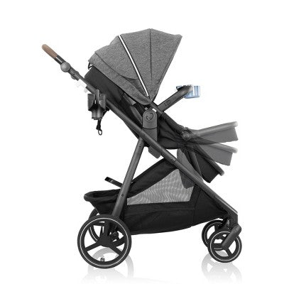 Evenflo Shyft Intuiti+ Travel System Featuring Revolve180 LiteMax NXT with Sensory Soothe - Angler Tweed (LOCAL PICKUP ONLY)