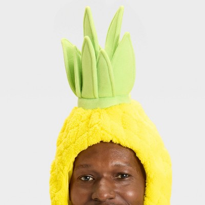 Adult Snood Pineapple Halloween Costume Headwear - Hyde and EEK! Boutique Green/Yellow