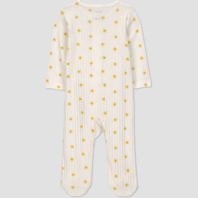 Carter's Baby Sun Graphic Footed Pajamas - Yellow 9M