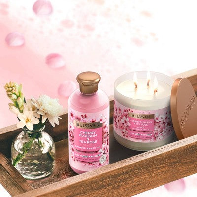 Beloved Cherry Blossom & Tea Rose Shower & Bath Gel 11.8oz