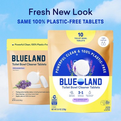 Blueland Wild Lavender Toilet Bowl Cleaning Tablets - 8.4oz/10ct: Paraben-Free, Hypoallergenic, Vegan