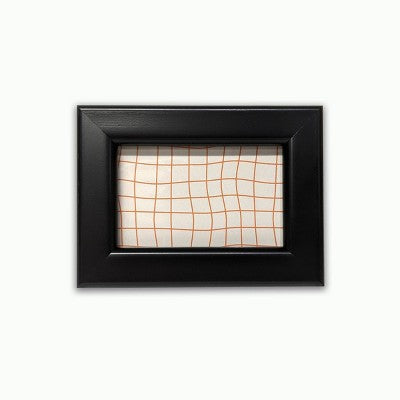 Harbortown 4pk 2"x3" Soft Linear Profile Mini Picture Frames Matte Black