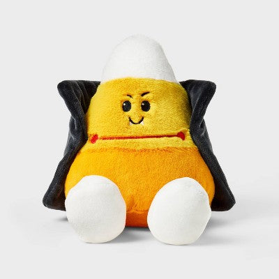 6.5" Mini Candy Corn Vampire Halloween Themed Plush - Gigglescape: Stuffed Animal Character, Polyester Material