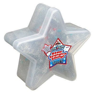 Cra-Z-Slimy Americana Star Spangled Slimy Container - Silver