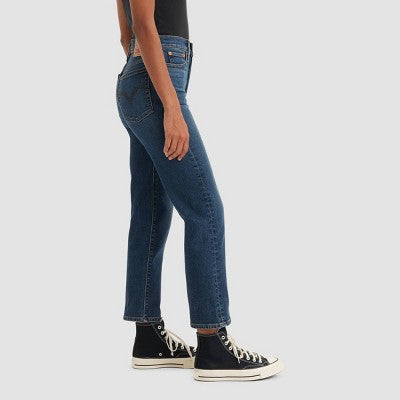 Levi's Women's High-Rise Wedgie Straight Cropped Jeans - Indigo Here We go 28