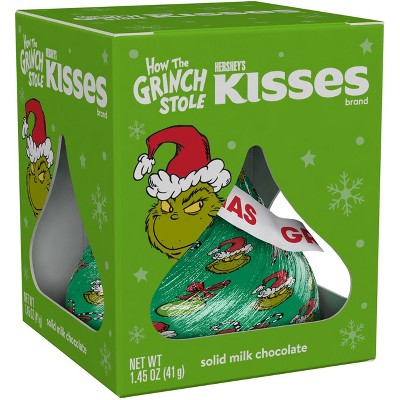Hershey's KISSES Christmas Grinch Solid Milk Chocolate Candy - 1.45oz