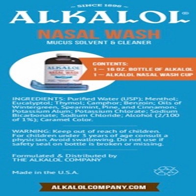 Alkalol Nasal Wash 16oz