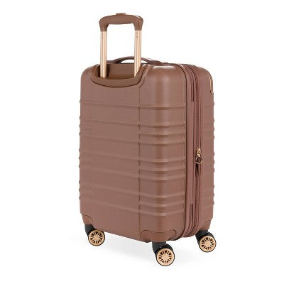 SWISSGEAR Cascade II Hardside Carry On Spinner Suitcase - Maple: 8-Wheel Solid Design