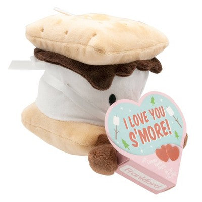 Frankford Valentine's Day Smore Plush with Gummy Candy Hearts - 1oz