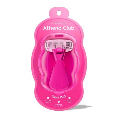Athena Club Mini Razor - Trial Size - Super Pink: 5 Blades, Whole Body, Package Quantity 1