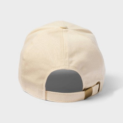 Black History Month Satin-Lined Open Back Baseball Hat - Cream