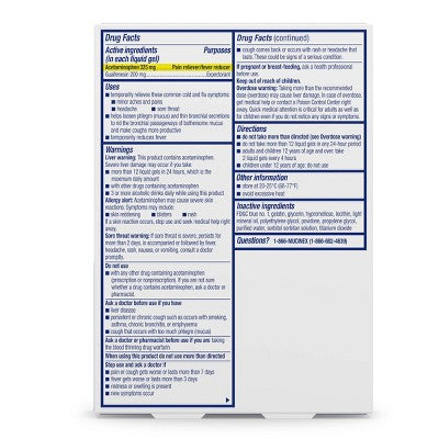 Mucinex HBP Cold & Flu Liquid Gels - 16ct