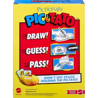 Pictionary Pic-Tato Hot Potato Game, Talks and Plays Music, Family Game for Kids, Adults and Game Night