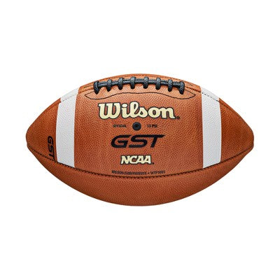 Wilson GST Speed Skin Official Football - Brown: Regulation Size, Leather Composite, Butyl Bladder