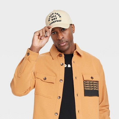 Black History Month Satin-Lined Open Back Baseball Hat - Cream